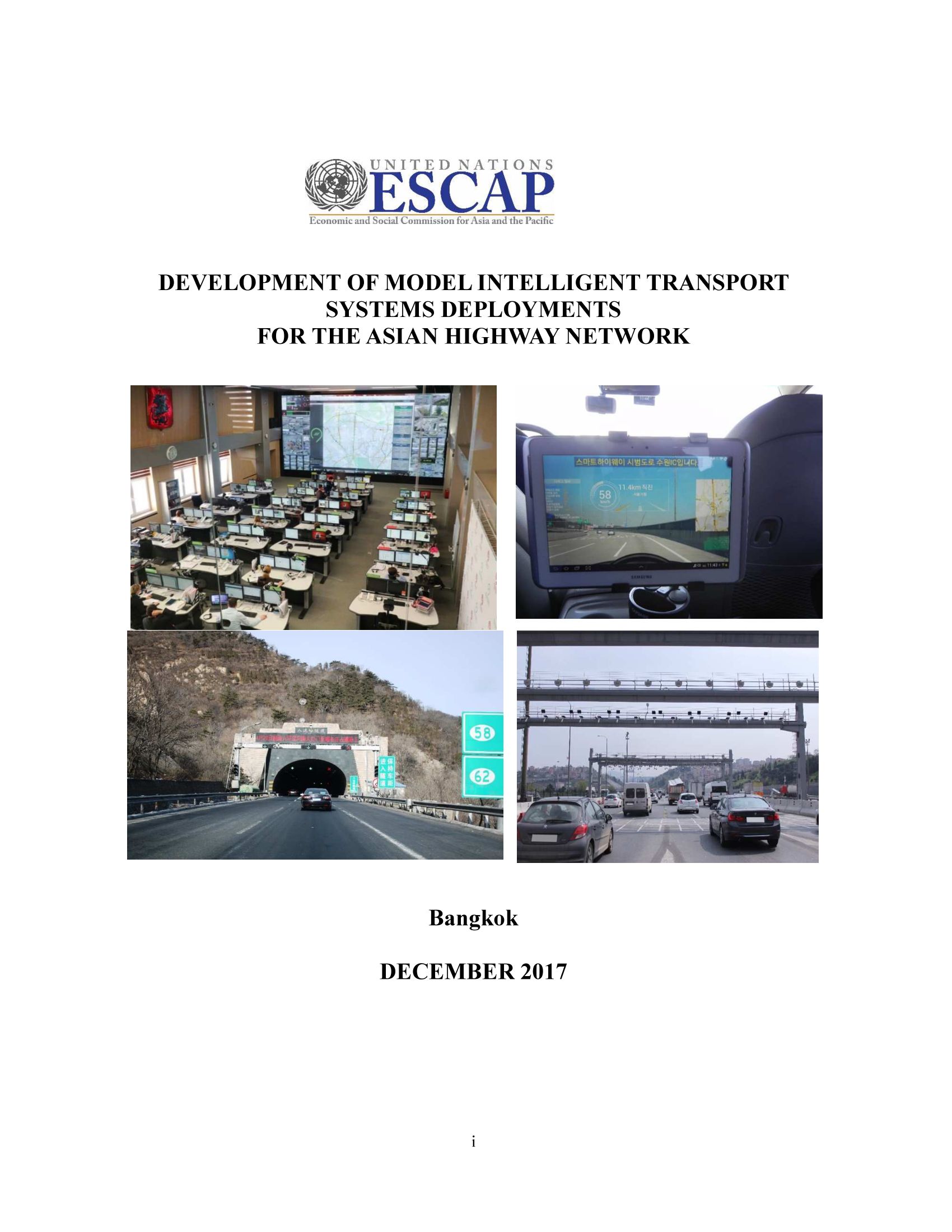 Development of Model Intelligent Transport Systems Deployments for the Asian Highway Network