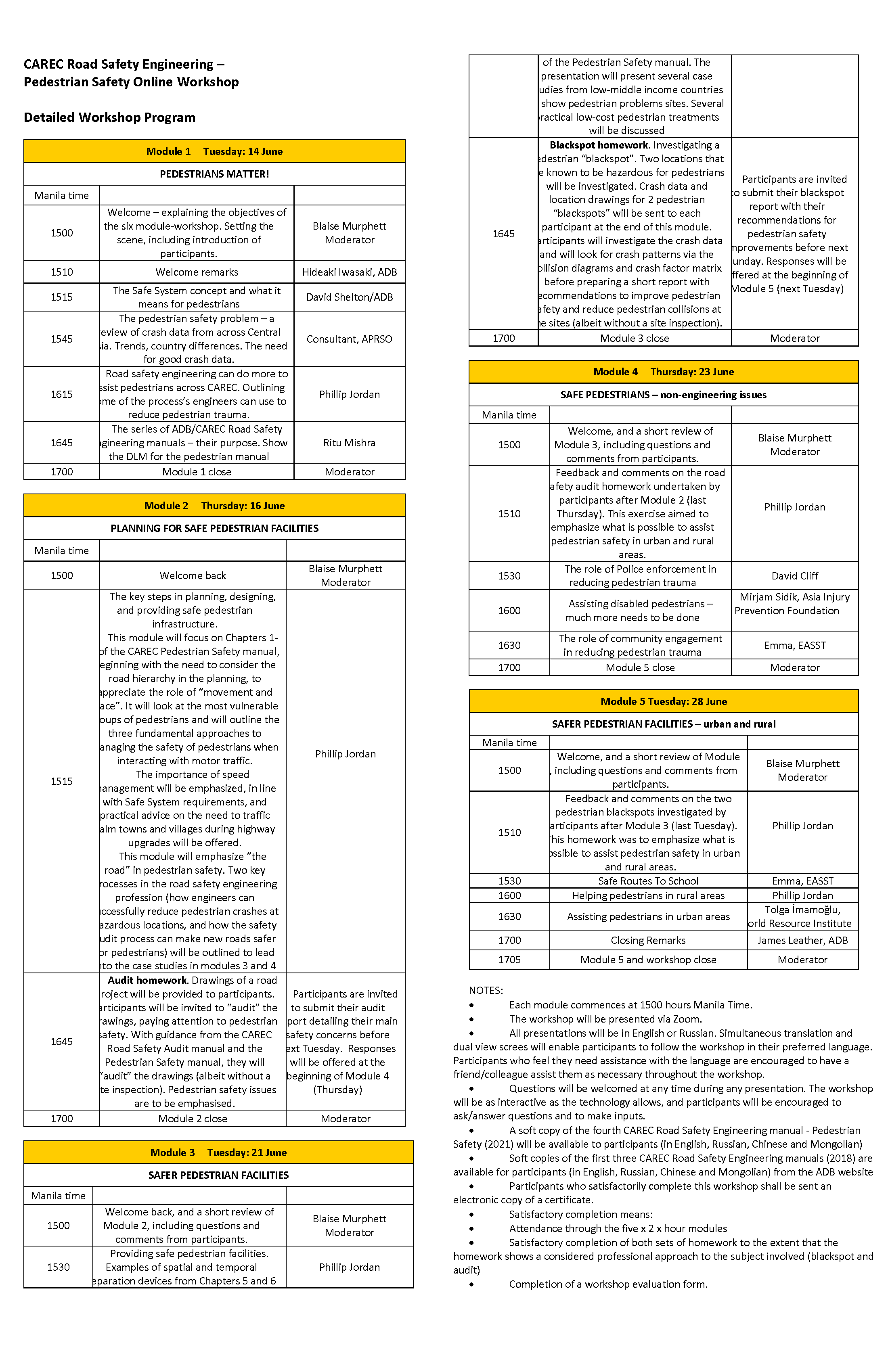 Agenda