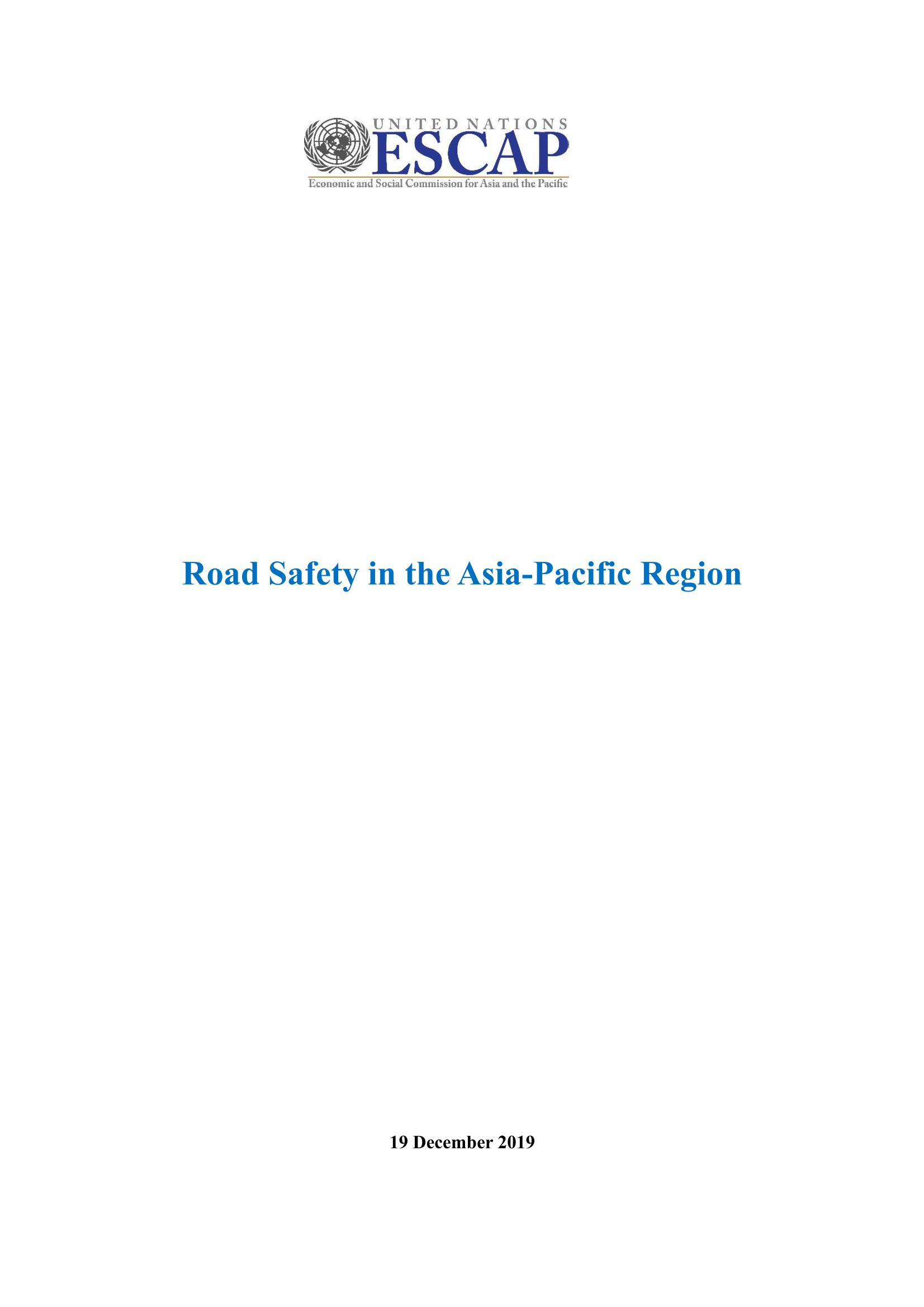 Road Safety in the Asia-Pacific Region