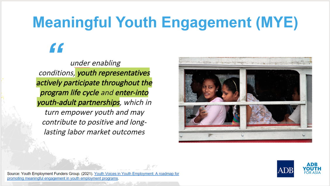 A screencap of the Youth for Asia presentation